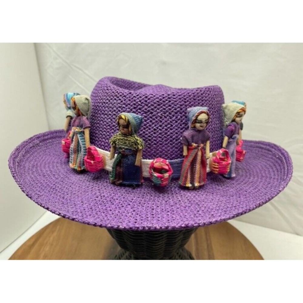 Hat‎ Artist day of the dead zombie hat purple, unique, handmade artist 3D